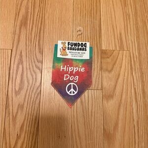 FunDog Bandanas "Hippie Dog" Tie-Dye Bandana
